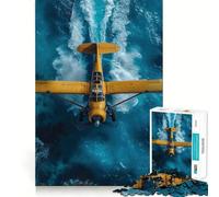 Puzzle de 1000 pièces Survol des eaux azurées pour Adolescents renforcez Vos Liens familiaux, Bords précis, Cadeau attentionné (50x75cm)