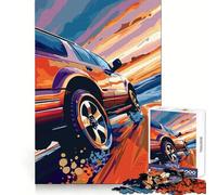 Puzzle de 1000 pièces SUV Sunset Drive pour Adultes Un Jeu de réflexion Stimulant et Relaxant, avec Une découpe Parfaite et Un Cadeau mémorable 38x52cm
