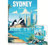 Puzzle de 1000 pièces Sydney Australie pour Adultes Jeu Intelligent et Intelligent Découpe précise 38x26cm