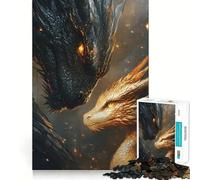 Puzzle de 1000 pièces Tairn et Andarna Quatrième Aile pour Adolescents, Jeu de logique et de réflexion, Divertissement paisible, Bords Lisses, Cadeau créatif 38x26cm