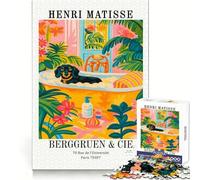 Puzzle de 1000 pièces Teckel au Bain d'Henri Matisse pour Adolescents Une activité ludique et Facile à Vivre, idéale pour Noël 38x26cm