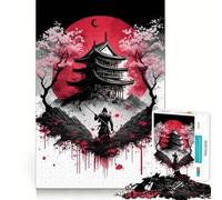 Puzzle de 1000 pièces Temple des Samouraïs pour Adultes Un Cadeau créatif, idéal pour développer sa mémoire et apaiser Son Esprit (50x75cm)