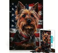 Puzzle de 1000 pièces Terrier Australien USA Perfect Cut Activité ludique et Intelligente pour Un Moment de détente et de créativité Lors d'un Anniversaire (38x52cm)