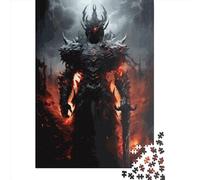 Puzzle de 1000 pièces "The Black Knight of " pour adultes, puzzle en papier pour adultes, jeux éducatifs pour la maison, jouets de bricolage, 1000 pièces (38 x 26 cm)