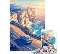 Puzzle de 1000 pièces The Coastal Drive Jeu de Construction Difficile et Stimulant basé sur l'analyse et la logique à partir de 14 Ans 38x26cm