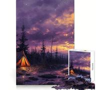Puzzle de 1000 pièces The Mountain Campfire Jigsaw Puzzles for Adults un puzzle pour stimuler la mémoire et passer un moment agréable idéal pour assembler un motif et s'occuper de la liste de souhaits