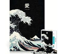 Puzzle de 1000 pièces The Wave Japan pour Adolescents, Jouet Intelligent pour Partager des Moments de complicité, découpe Lisse, liste de souhaits du Père Noël 50x75cm