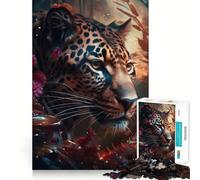 Puzzle de 1000 pièces Tigre dans la Jungle pour Adolescents, Jeu de réflexion, Design Confortable et Relaxant, Cadeau attentionné 50x75cm