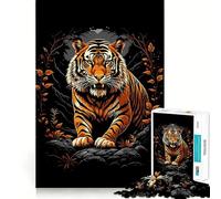 Puzzle de 1000 pièces Tigre et Faune Sauvage Style Pop Art pour Adolescents, Jeu de logique et de réflexion, Calme et précis, découpe exacte, Surprise de Noël 38x52cm