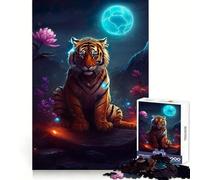 Puzzle de 1000 pièces Tigre Mystique sur Mars pour Adultes, idéal pour développer Ses capacités cognitives et se détendre, Finitions impeccables, Cadeau raffiné (38x26cm)
