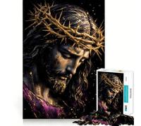Puzzle de 1000 pièces Tissu Violet et Couronne d'épines pour Adultes, idéal pour se détendre et créer Une Image captivante (38x52cm) Cadeau de Noël