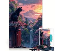 Puzzle de 1000 pièces Tokyo au Coucher du Soleil pour Adolescents Jeu Intelligent pour Partager des Moments de complicité Découpe précise Pièce de Collection Artistique 50x75cm