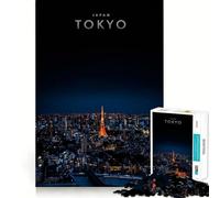 Puzzle de 1000 pièces Tokyo City Metropolitan Sharp Cutting Art Logic Thinking Play Chill Time Play Birthday Fun Gift (50x75cm)