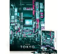 Puzzle de 1000 pièces Tokyo Cyberpunk au Japon pour Adolescents, idéal pour développer l'esprit d'analyse, Le Calme et Le Plaisir, avec Un Assemblage précis et élégant, Cadeau de Noël (38x52cm)