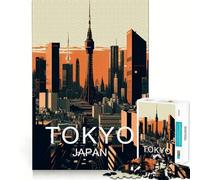 Puzzle de 1000 pièces Tokyo Japon pour Adultes et Adolescents, Jeu de réflexion apaisant, découpe précise, Cadeau de Noël 38x26cm