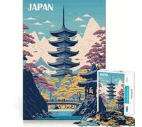 Puzzle de 1000 pièces Tokyo Japon pour Adultes et Adolescents, Jeu de réflexion, Loisirs, Bords précis, décoration Murale 50x75cm