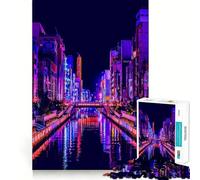 Puzzle de 1000 pièces Tokyo Japon pour Adultes, Jeu de réflexion apaisant, Bords précis, 38x26cm