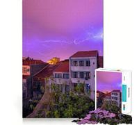 Puzzle de 1000 pièces Tonnerre sur Porto pour Adolescents Jeu de logique et de Stimulation émotionnelle, Divertissement paisible, Bords Lisses, Cadeau créatif 38x52cm