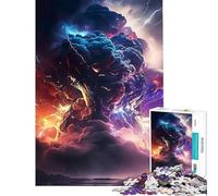 Puzzle de 1000 pièces « Tornade colorée » Un Jeu addictif pour cultiver la Patience se détendre développer l'analyse et la logique Une œuvre d'art à Offrir (38x26cm)