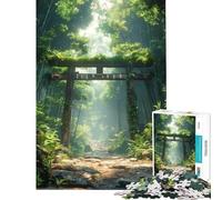 Puzzle de 1000 pièces Torri Gate Porte de la forêt décoration Murale pour Anniversaire ou Noël Jouet éducatif pour Les Enfants de 14 Ans et Plus (38x26cm)