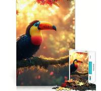 Puzzle de 1000 pièces Toucan dans Une forêt Tropicale pour Adolescents Un Cadeau saisonnier Relaxant et Amusant 38x26cm