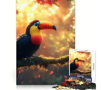 Puzzle de 1000 pièces Toucan dans Une forêt Tropicale pour Adolescents Un Cadeau saisonnier Relaxant et Amusant 38x26cm