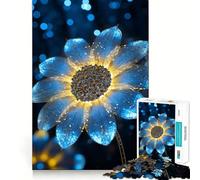 Puzzle de 1000 pièces Tournesol Découpe précise Jeu de logique et de réflexion Artistique Cadeau d'anniversaire Amusant (38x26cm)