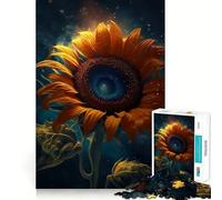Puzzle de 1000 pièces Tournesol Trou Noir Espace Jeu de réflexion pour Adultes Activité ludique à Partager Découpe de précision Décoration Artistique 38x52cm