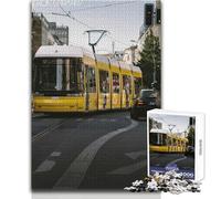Puzzle de 1000 pièces Tramway berlinois - Jeu d'apprentissage pour développer sa motricité Fine pour des Moments de Joie - Dimensions:38x26cm