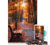 Puzzle de 1000 pièces - Tranquillité d'automne - Jeu de découpe sans couture - Jouet créatif - Jeu de loisirs de Noël (38 x 52 cm)