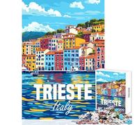 Puzzle de 1000 pièces Trieste Italie Jeu Manuel Défi Difficile Décoration intérieure Jouets stimulants à compléter (38X26CM)