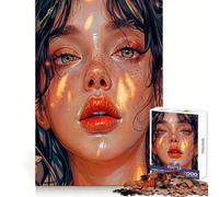 Puzzle de 1000 pièces Tristesse dans Mes Yeux pour Adolescents renforce Les Souvenirs, Offre Un Divertissement paisible et de qualité, et constitue Un (50x75cm)