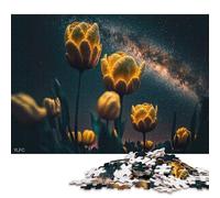 Puzzle de 1000 pièces Tulipe sous la Surface, Puzzle carré créatif en Bois pour Adultes, Cadeau de Noël, 1000 pièces (75 x 50 cm)