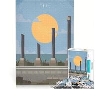 Puzzle de 1000 pièces Tyr Liban Décoration Murale Jouet Défi à compléter Renforce l'amour Entre Les Couples 38x52cm