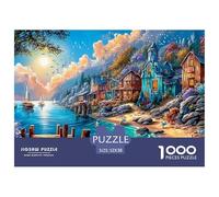 Puzzle de 1000 pièces Un Paysage, Papier de qualité, idéal pour développer Les capacités mentales et des Adolescents. Charmant Puzzle de scènes de Rue, Parfait pour. Dimensions : 52 x 38 cm.