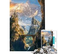 Puzzle de 1000 pièces Un Pont Entre Les Mondes pour Adultes Jeu de réflexion décoration Murale Cadeau Original pour Un Anniversaire ou Noël (50x75cm)