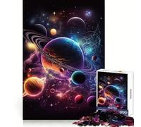 Puzzle de 1000 pièces Une Aventure intergalactique pour Adolescents développe la capacité d'analyse, apaise et facilite Les Moments de détente Un Cadeau Artistique idéal pour Noël (50x75cm)
