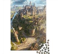 Puzzle de 1000 pièces « Une journée Bien remplie dans la Capitale », pour Adultes et Enfants. Puzzle en Bois, Jeux éducatifs. 1000 pièces (75 x 50 cm).