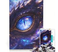 Puzzle de 1000 pièces Univers Œil de Dragon Cosmique Jeu de Construction Détente intellectuelle Cadeau Unique pour Un Anniversaire ou Noël 38x52cm