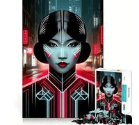 Puzzle de 1000 pièces Urban Deco Lights pour Adolescents Stimulation mentale Activité de découpage de Haute précision et de détente (38x26cm)