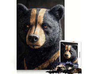 Puzzle de 1000 pièces Ursaring Pokemon Art Animal pour Adolescents Exercice de raisonnement, détente et Bords de qualité supérieure (38x52cm)