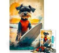 Puzzle de 1000 pièces Vagues d'été pour Adolescents Amélioration de la mémoire Détente et Amusement garantis Collection d'œuvres d'art aux découpes nettes 38x26cm