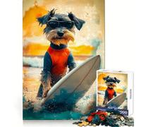 Puzzle de 1000 pièces Vagues d'été pour Adolescents Amélioration de la mémoire Détente et Amusement garantis Collection d'œuvres d'art aux découpes nettes 38x26cm