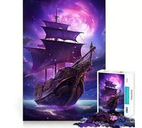 Puzzle de 1000 pièces Vaisseau Spatial Galactique pour Adolescents, Jeu de réflexion, Plaisir partagé, Bords précis, pour Les vœux du Père Noël 38x26cm