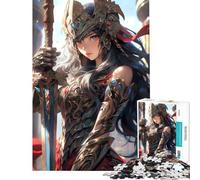Puzzle de 1000 pièces Valkyrie la guerrière Décoration intérieure Jeu Difficile Idéal comme Cadeau (38x52cm)