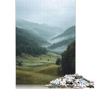 Puzzle de 1000 pièces « Vallée de la Montagne Brumeuse » pour Adultes et Enfants (38 x 26 cm).
