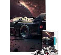 Puzzle de 1000 pièces Vantablack Tramway pour Adolescents idéal pour Un Anniversaire ou Noël Décoration Murale Jeu de réflexion à partir de 14 Ans (50x75cm)