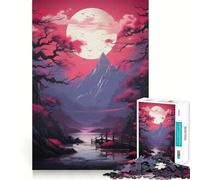 Puzzle de 1000 pièces Vaporwave Japonais pour Adolescents Jeu de mémoire Amusant Emboîtement précis sans espaces Activité Amusante en Famille (50x75cm)