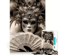 Puzzle de 1000 pièces Venise Charmante - Ajustement Parfait - Art - Entraînement Mental - Amusant - Temps de Repos - Jeu - Cadeau de Noël apaisant (38x26cm)