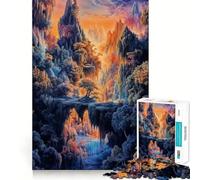 Puzzle de 1000 pièces vers l'autre Monde pour Adultes, Jeu de réflexion Amusant et décontracté, découpe de précision, Cadeau Artistique 38x52cm